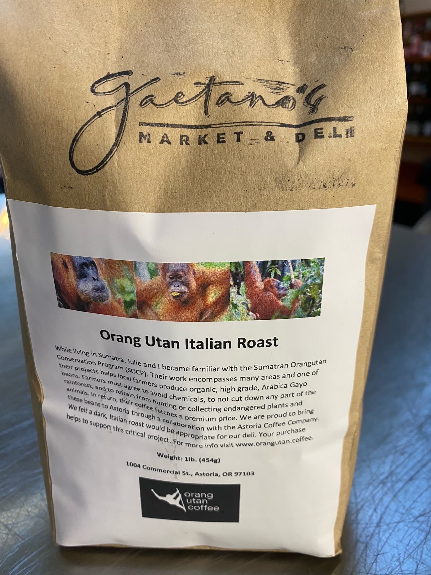 Gaetano’s Market and Deli Orang Utan Coffee